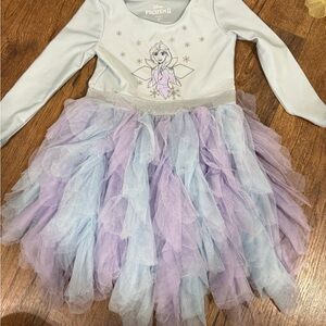 Disney Frozen II Elsa Costume Dress - Light Blue and Lavender